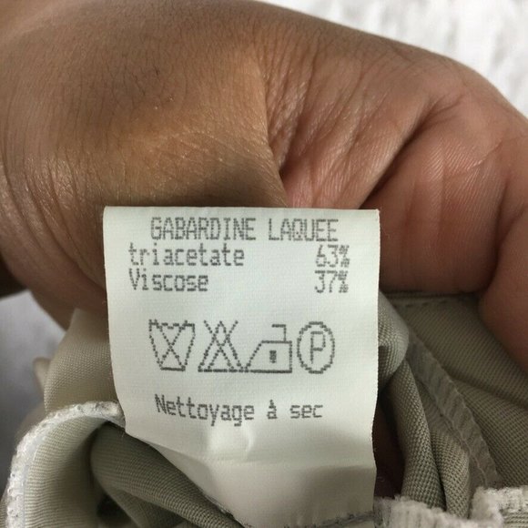 Ivoire de Laurence Paris High Waist Ivory Wide Leg Pants FR EU 42 US 10 - Picture 12 of 12